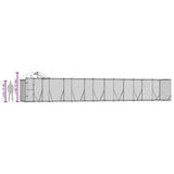 Outdoor Dog Kennel with Roof Silver 14x2x2.5 m Galvanised Steel - Extra Image