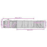 Outdoor Dog Kennel with Roof Silver 10x6x2.5 m Galvanised Steel
