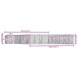 Outdoor Dog Kennel with Roof Silver 12x12x2.5 m Galvanised Steel