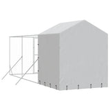 Outdoor Dog Kennel with Roof Silver 2x6x2.5 m Galvanised Steel - Close-Up Angle
