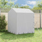 Outdoor Dog Kennel with Roof Silver 2x14x2.5 m Galvanised Steel