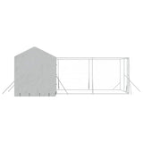 Outdoor Dog Kennel with Roof Silver 6x6x2.5 m Galvanised Steel