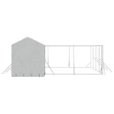 Outdoor Dog Kennel with Roof Silver 10x6x2.5 m Galvanised Steel