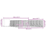 Outdoor Dog Kennel with Roof Silver 10x10x2.5 m Galvanised Steel