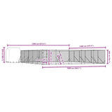 Outdoor Dog Kennel with Roof Silver 12x12x2.5 m Galvanised Steel