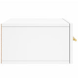 Wall-mounted Bedside Cabinet White 35x35x20 cm - Close-Up Angle