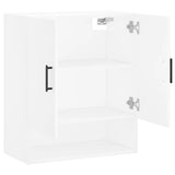 Wall Cabinet White 60x31x70 cm Engineered Wood - Rear View
