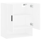 Wall Cabinet White 60x31x70 cm Engineered Wood - Rear View