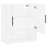 Wall Cabinet White 60x31x70 cm Engineered Wood - Rear View