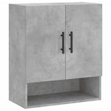 Wall Cabinet Concrete Grey 60x31x70 cm Engineered Wood - Front View
