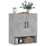 Wall Cabinet Concrete Grey 60x31x70 cm Engineered Wood - Side View