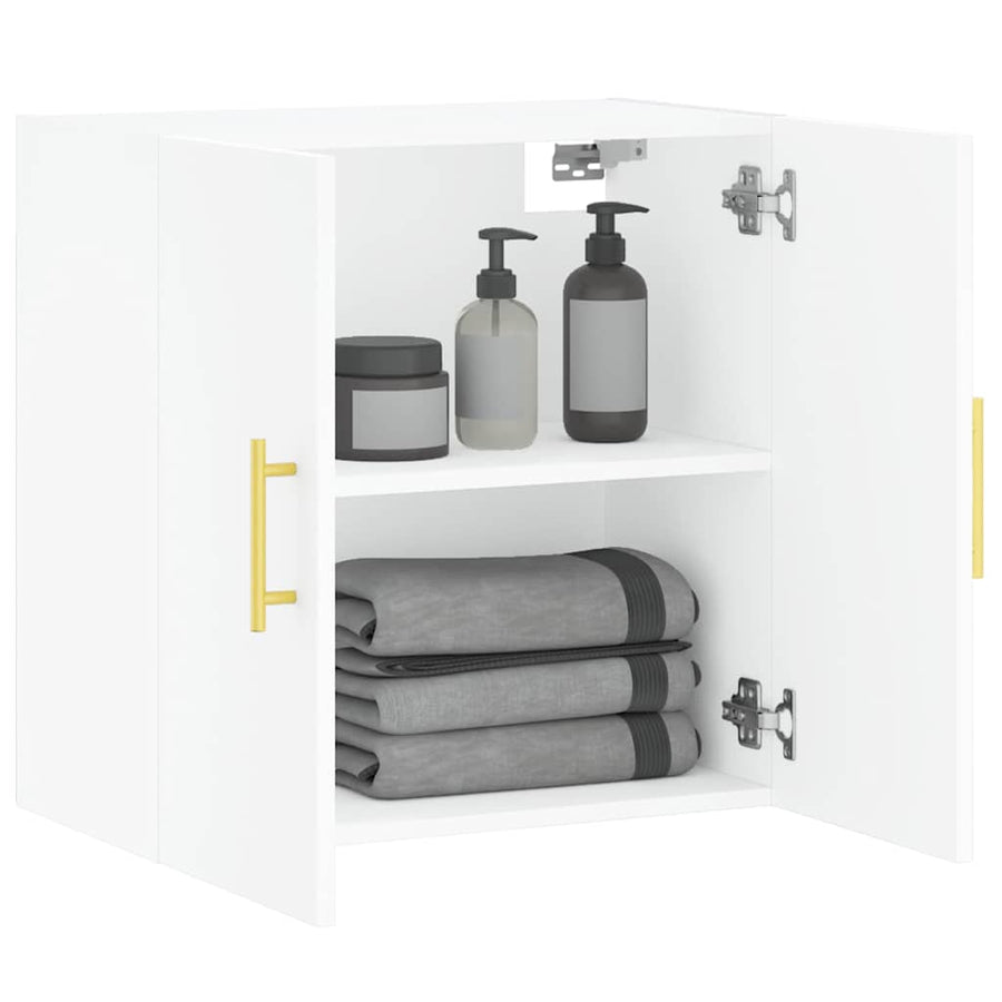 Wall Cabinet White 60x31x60 cm Engineered Wood