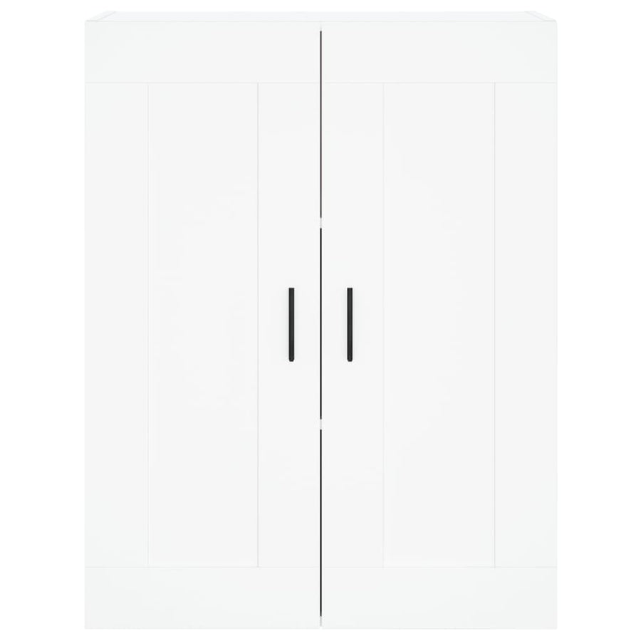 Wall Mounted Cabinet White 69.5x34x90 cm Engineered Wood