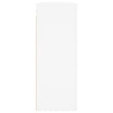 Wall Mounted Cabinet White 69.5x34x90 cm Engineered Wood - Low Angle
