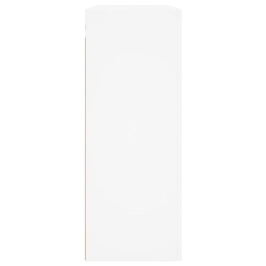 Wall Mounted Cabinet White 69.5x34x90 cm Engineered Wood