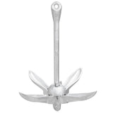 Folding Anchor Silver 2.5 kg Malleable Iron - Side View