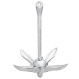 Folding Anchor with Rope Silver 1.5 kg Malleable Iron - Rear View