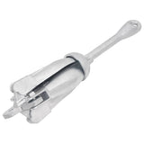 Folding Anchor with Rope Silver 2.5 kg Malleable Iron - Top-Down View