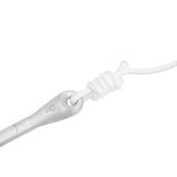 Folding Anchor with Rope Silver 2.5 kg Malleable Iron - Low Angle