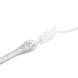 Folding Anchor with Rope Silver 3.2 kg Malleable Iron - Low Angle