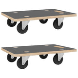 Transport Trolleys 2 pcs Rectangular 50x35x11.5 cm 250 kg