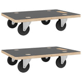 Transport Trolleys 2 pcs Rectangular 50x35x11.5 cm 250 kg - Front View