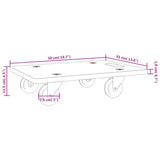 Transport Trolleys 2 pcs Rectangular 50x35x11.5 cm 250 kg