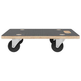 Transport Trolleys 2 pcs Rectangular 80x55x11.5 cm 250 kg - Top-Down View