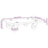Transport Trolleys 2 pcs Rectangular 80x55x11.5 cm 250 kg