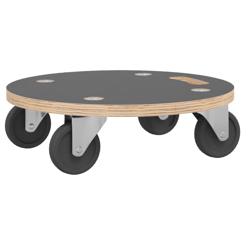 Transport Trolleys 2 pcs Round ?8x11.5 cm 250 kg