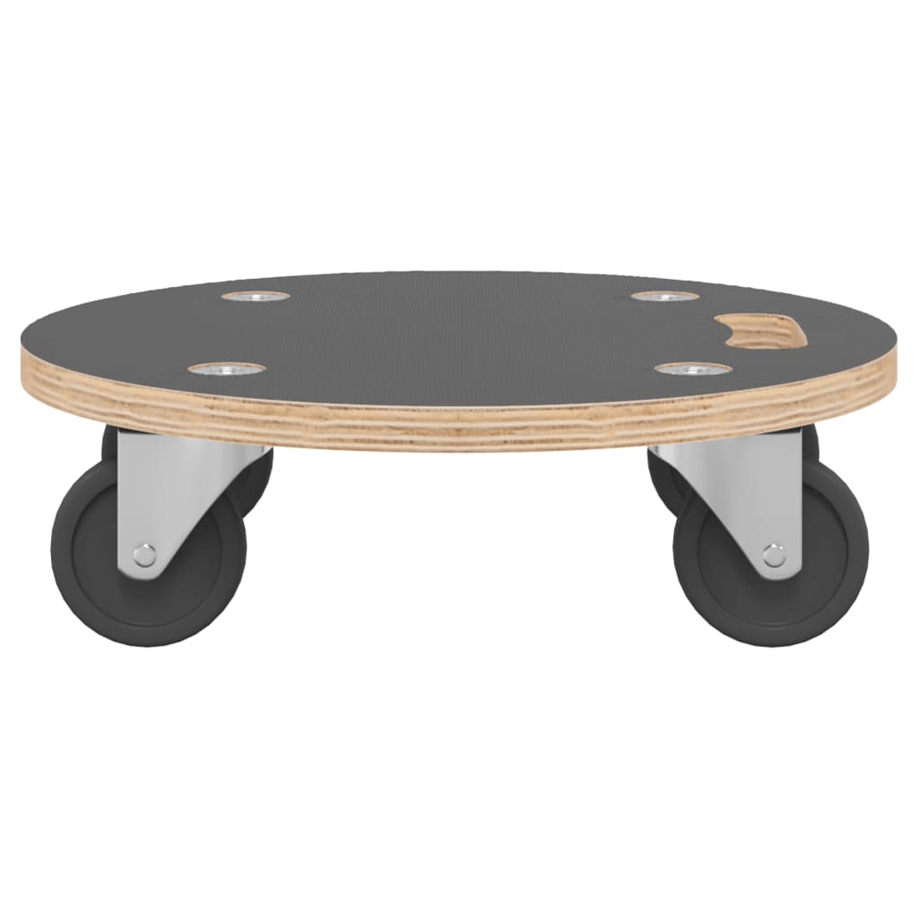 Transport Trolleys 2 pcs Round ?8x11.5 cm 250 kg