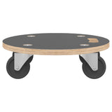 Transport Trolleys 2 pcs Round Ø38x11.5 cm 250 kg - Top-Down View