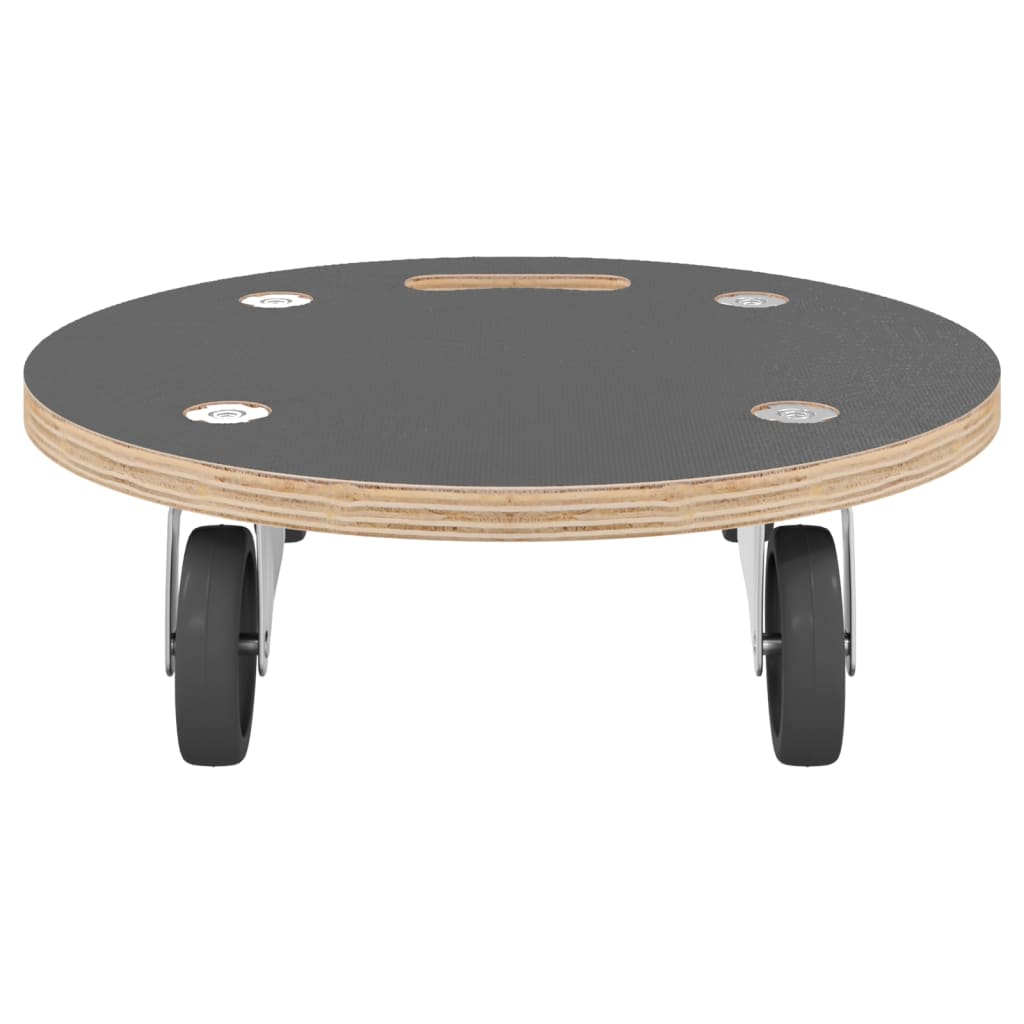Transport Trolleys 2 pcs Round ?8x11.5 cm 250 kg