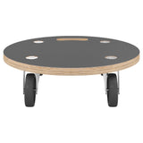 Transport Trolleys 2 pcs Round Ø38x11.5 cm 250 kg - 45-Degree Angle