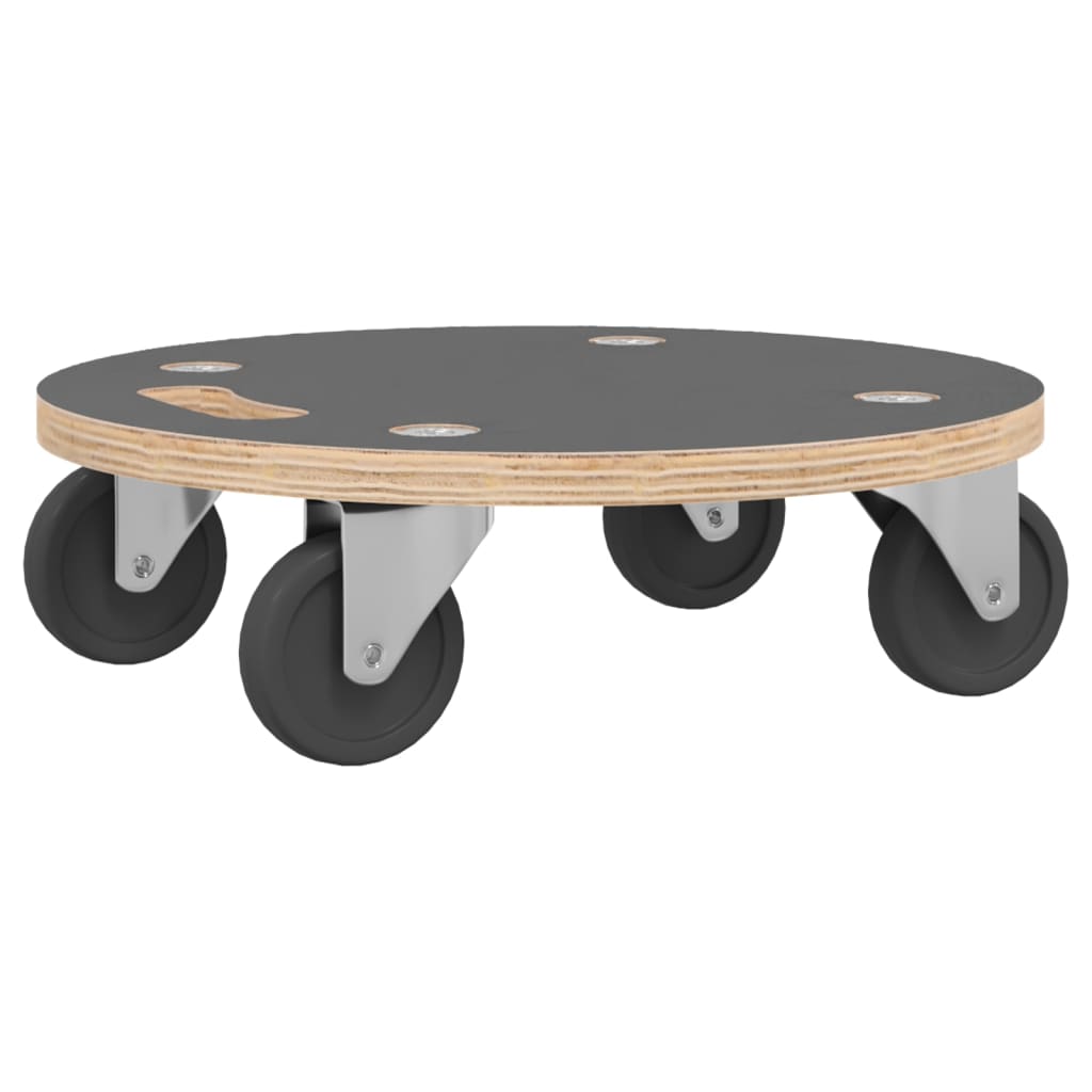 Transport Trolleys 2 pcs Round ?8x11.5 cm 250 kg