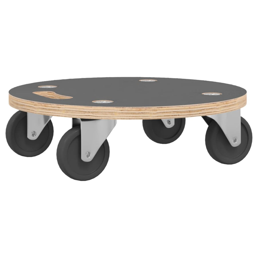 Transport Trolleys 2 pcs Round ?8x11.5 cm 250 kg