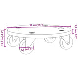 Transport Trolleys 2 pcs Round ?8x11.5 cm 250 kg