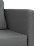 Floor Sofa Bed 2-in-1 Dark Grey 112x174x55 cm Fabric - Extra Image