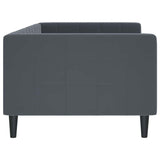 Day Bed without Mattress Dark Grey 90x190 cm Velvet - Top-Down View