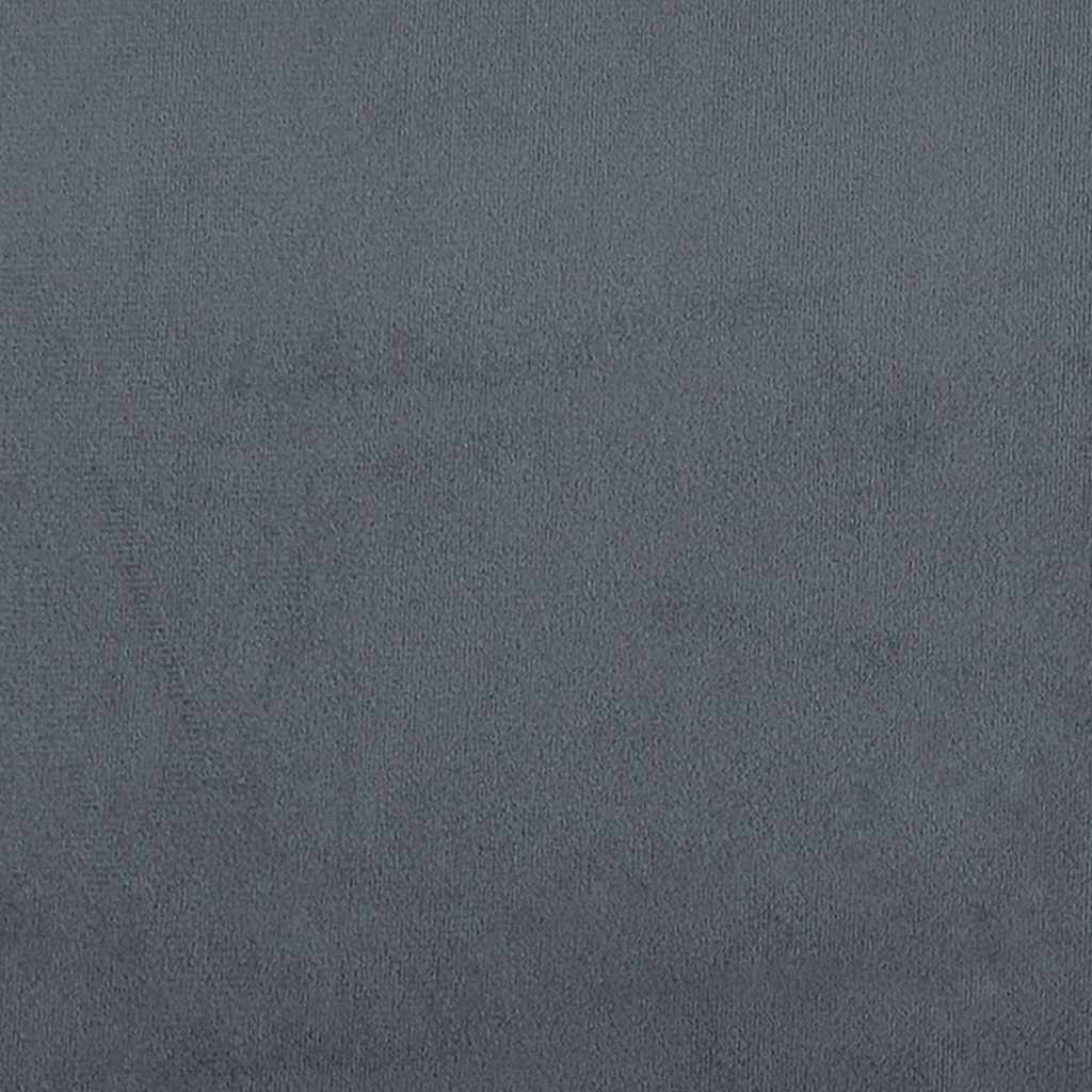 Day Bed without Mattress Dark Grey 90x190 cm Velvet