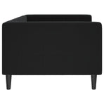 Day Bed without Mattress Black 90x190 cm Velvet