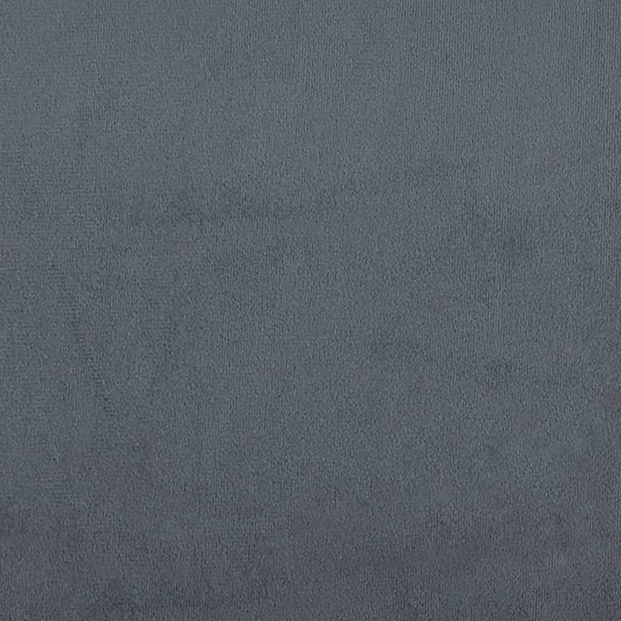 Day Bed without Mattress Dark Grey 90x190 cm Velvet