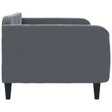 Day Bed without Mattress Dark Grey 90x190 cm Velvet - Top-Down View