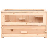 Hamster Cage 60x30x35 cm Solid Wood Fir - Top-Down View