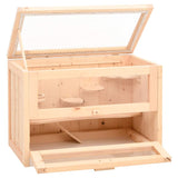 Hamster Cage 60x35.5x42 cm Solid Wood Fir - Side View