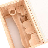 Hamster Cage 60x35.5x42 cm Solid Wood Fir - Close-Up Angle