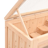 Hamster Cage 60x35.5x42 cm Solid Wood Fir - Low Angle
