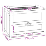 Hamster Cage 60x35.5x42 cm Solid Wood Fir - Extra Image
