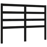 Bed Frame without Mattress Black 135x190 cm Solid Wood Pine