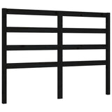 Bed Frame without Mattress Black 150x200 cm Solid Wood Pine